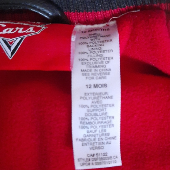 Disney Pixar Cars leather jacket - Picture 3 of 4